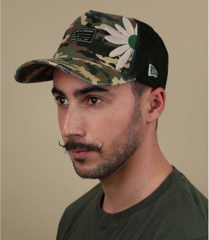 trucker camo fleurs Trucker Military Fower